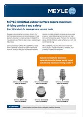 MEYLE-ORIGINAL rubber buffers ensure maximum driving comfort and safety