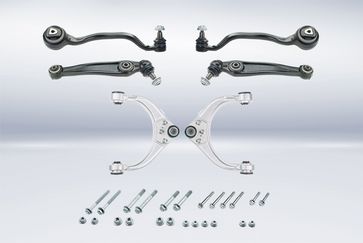 Neuer Meyle-HD-Reparatursatz inklusive „3-in-1-Lenker“ für BMW-Vorderachse der Serien X5 und X6 ab Baujahr 2007