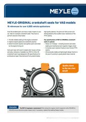 MEYLE-ORIGINAL crankshaft seals for VAG models