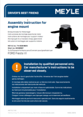 Assembly instruction for engine mount