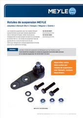 Rotules de suspension MEYLE adaptées à Renault