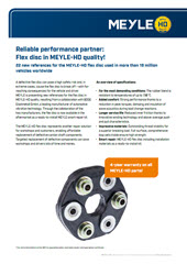 Reliable performance partner: Flex disc in MEYLE-HD quality!