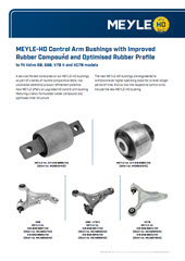 MEYLE-HD Control Arm Bushings with Improved Rubber Compound and Optimised Rubber Profile