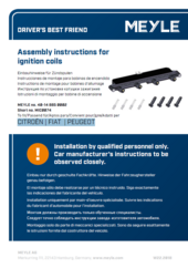 Assembly instructions for ignition coils