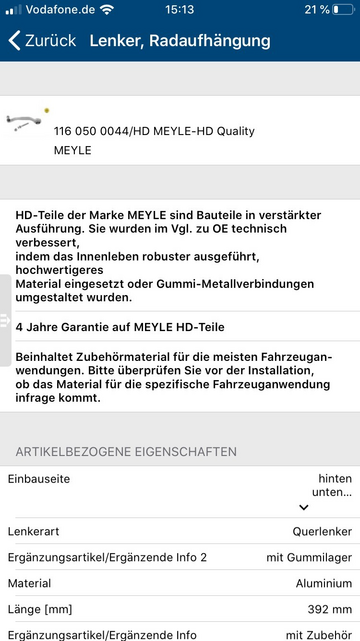 MEYLE-Parts-App
