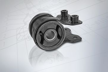 Control arms seated in MEYLE-HD full-rubber mounts keep Mazdas on the road for longer