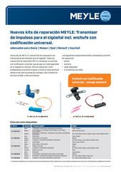 Nuevos kits de reparación MEYLE: Transmisor de impulsos para el cigüeñal incl. enchufe con codificación universal.