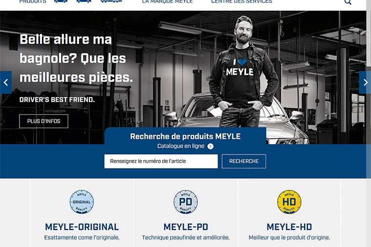 Le nouveau site de MEYLE complète la refonte de la marque
