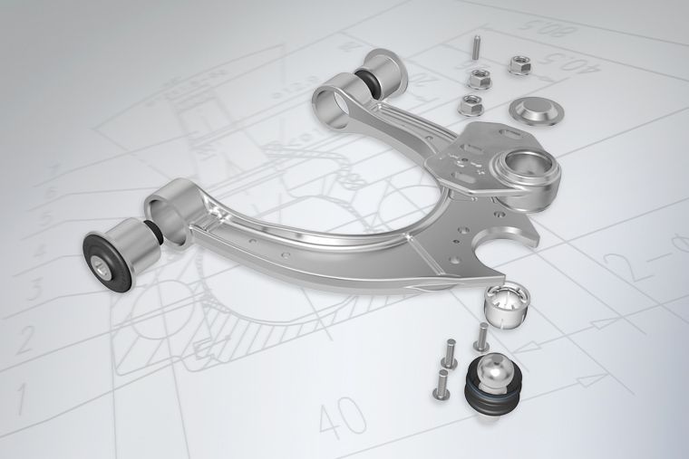 The "MEYLE Mechanics" advice: One universally designed MEYLE-HD BMW control arm fits three different original designs