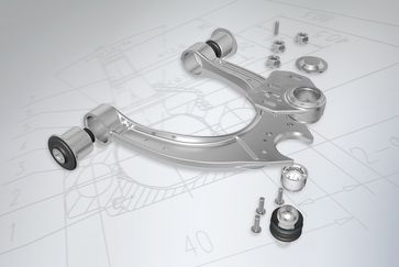Les «mécaniciens MEYLE» expliquent: une version MEYLE-HD du bras de suspension BMW remplace trois versions différentes d'origine