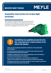 Instrucciones de montaje de interruptores de luces de freno