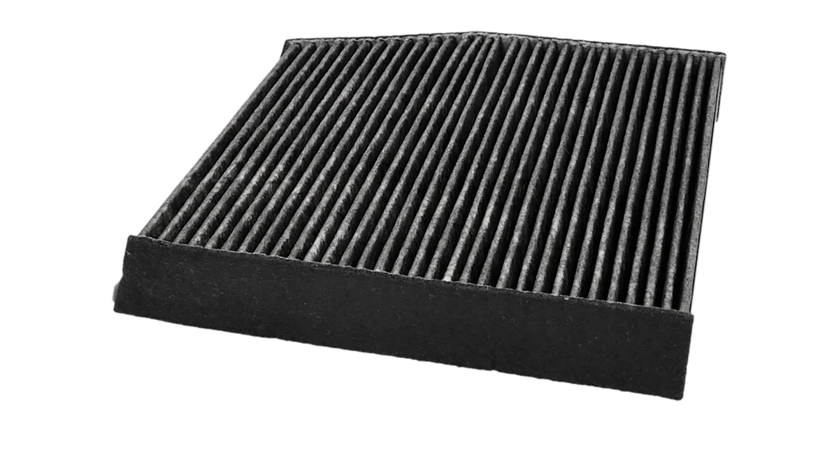 Close up of a MEYLE cabin air filter.