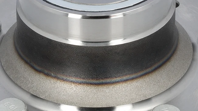 Photo of a section of a close-up of a MEYLE wheel bearing.