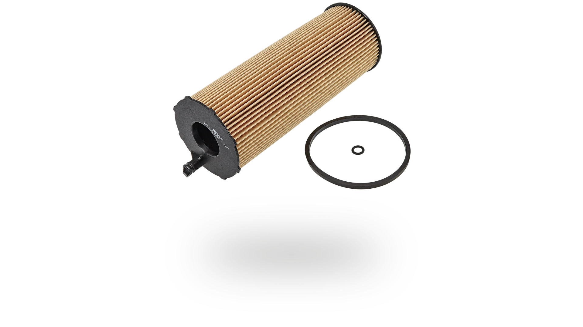 Product photo of an oil filter.