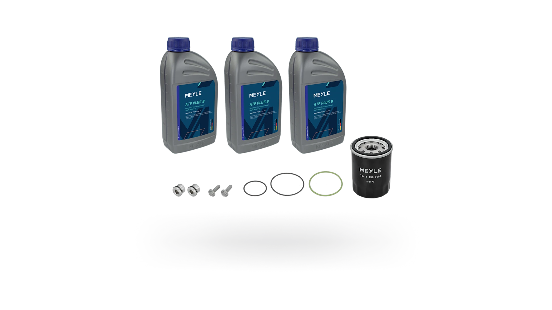 Photo of the MEYLE oil change kit for Tesla.
