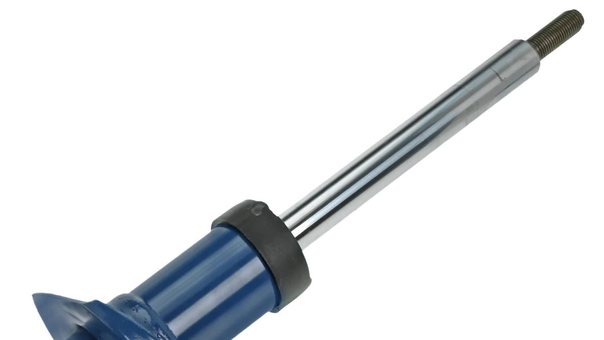 Close up of a MEYLE shock absorber.