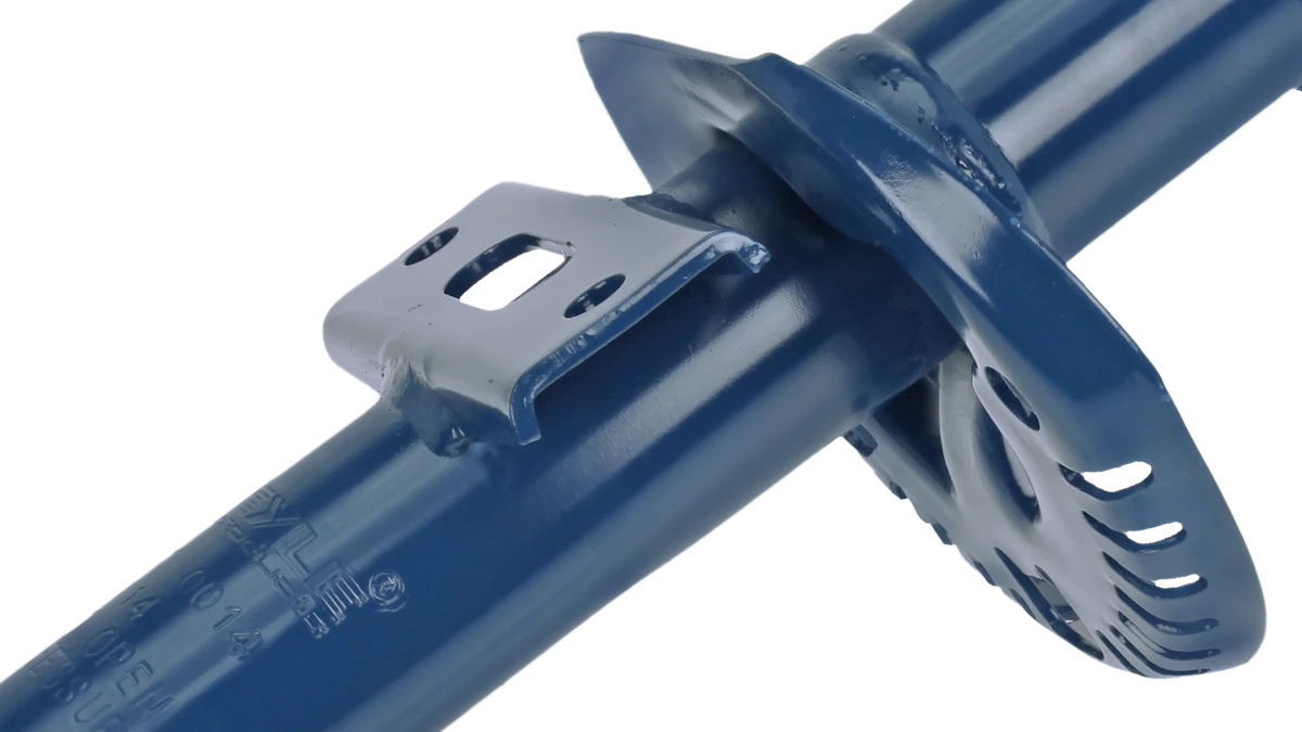 Close up of a MEYLE shock absorber.