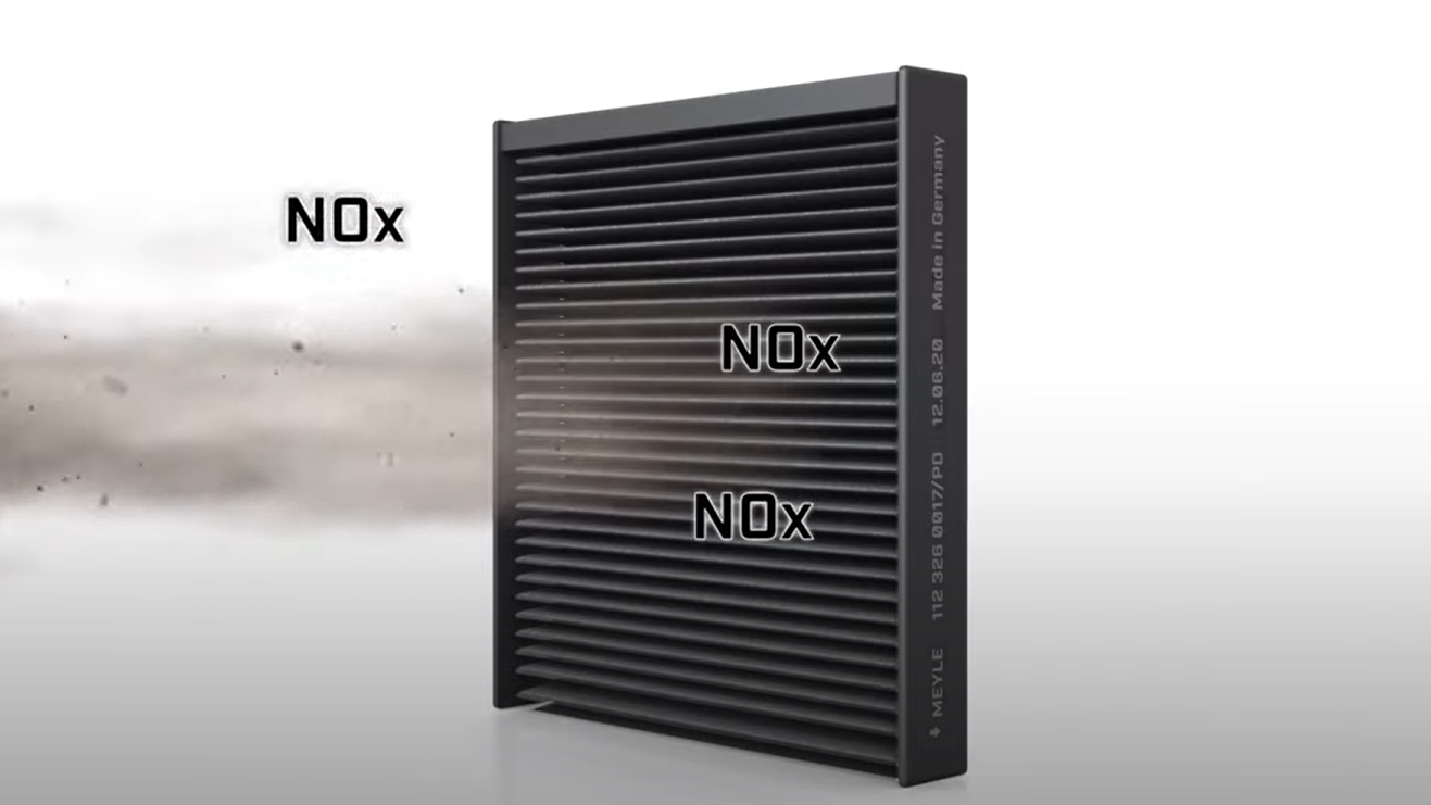 Screenshot of the video “MEYLE PD internal foam filter, unique on the market”.