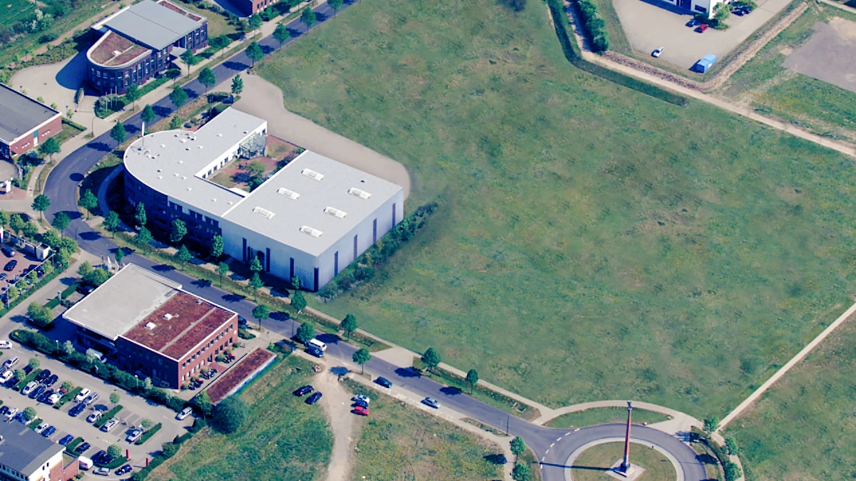 Top view of the first construction phase of MEYLE AG.