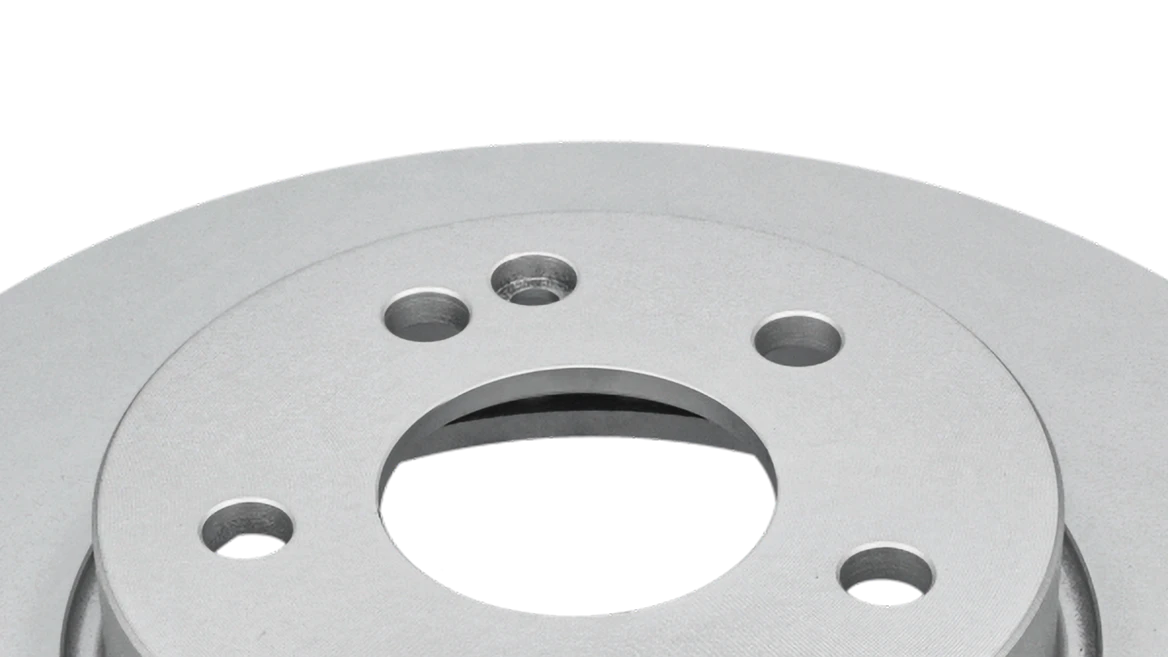 A section of a MEYLE brake disc.