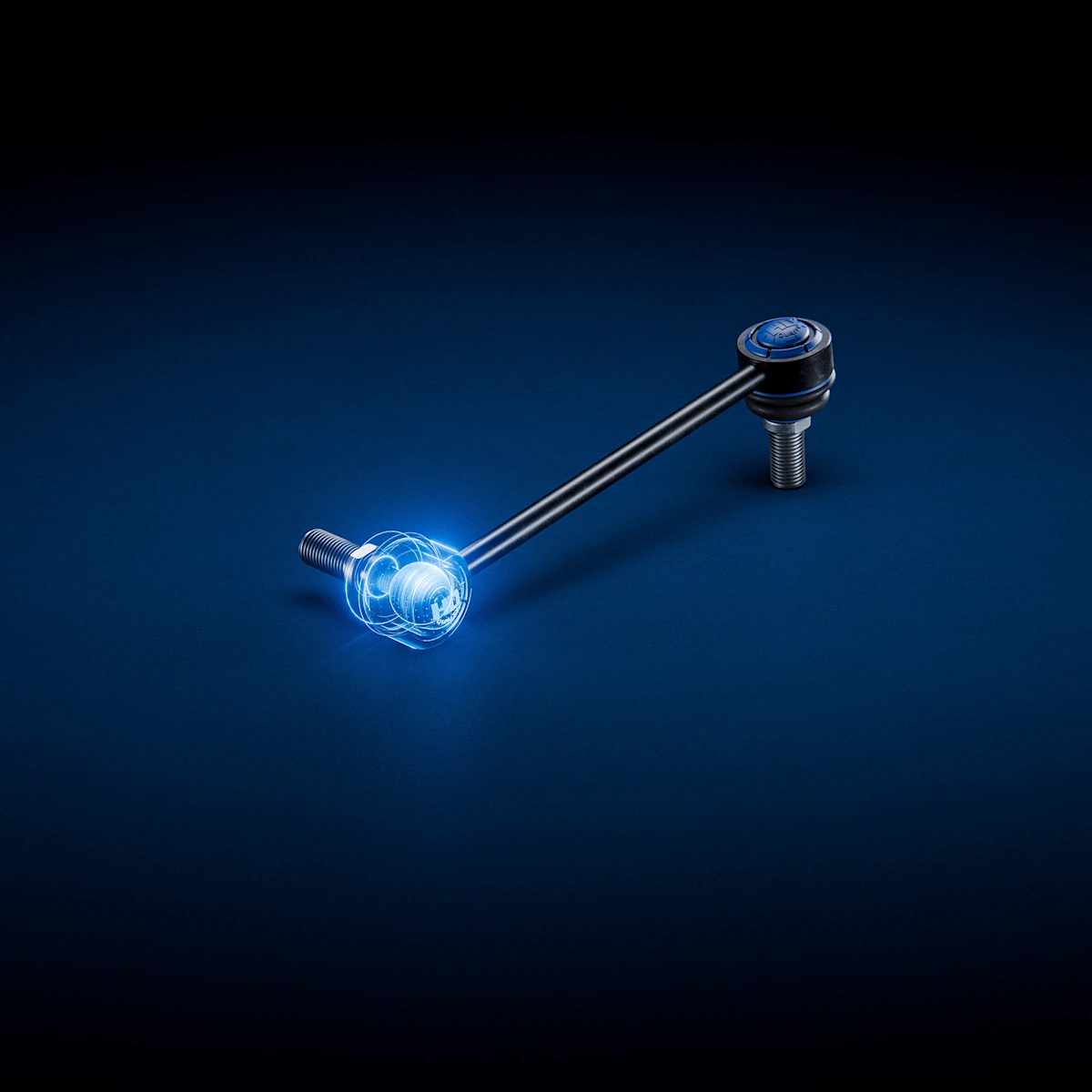 Image of a MEYLE HD tie rod. A halo effect highlights the HD feature.