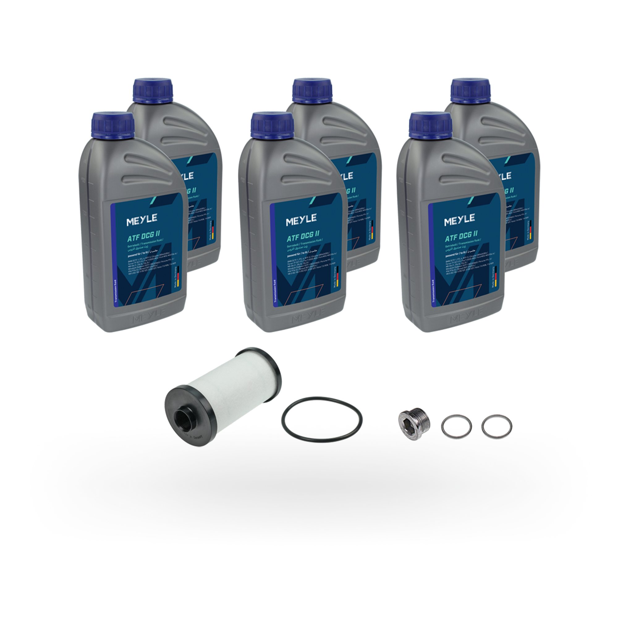 Photo of the MEYLE oil change kit for automatic transmissions.