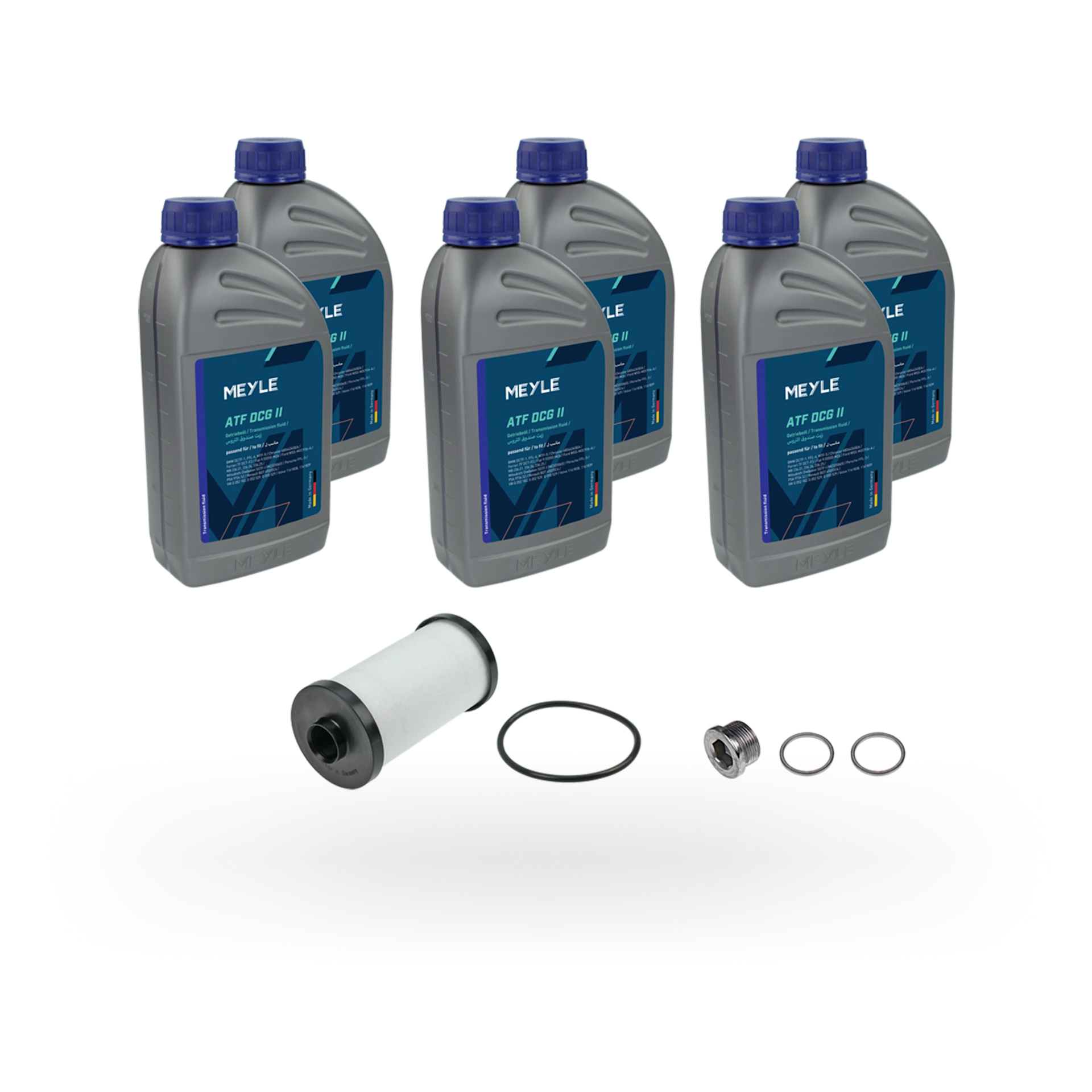 Photo of the MEYLE oil change kit for automatic transmissions.