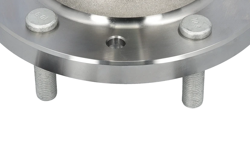 Photo of a section of a close-up of a MEYLE wheel bearing.