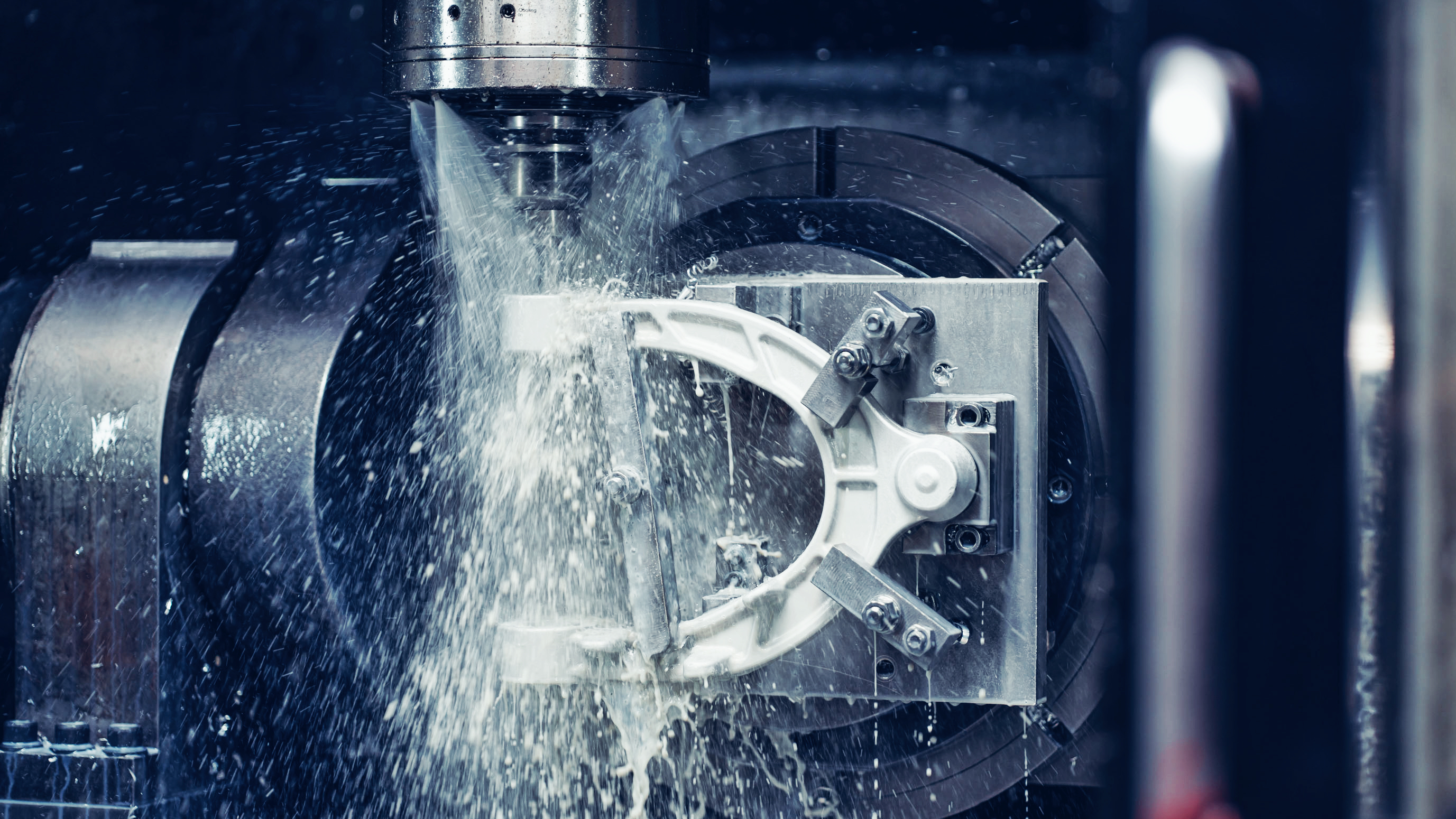 Picture of the zinc flake coating production step in our production plant.