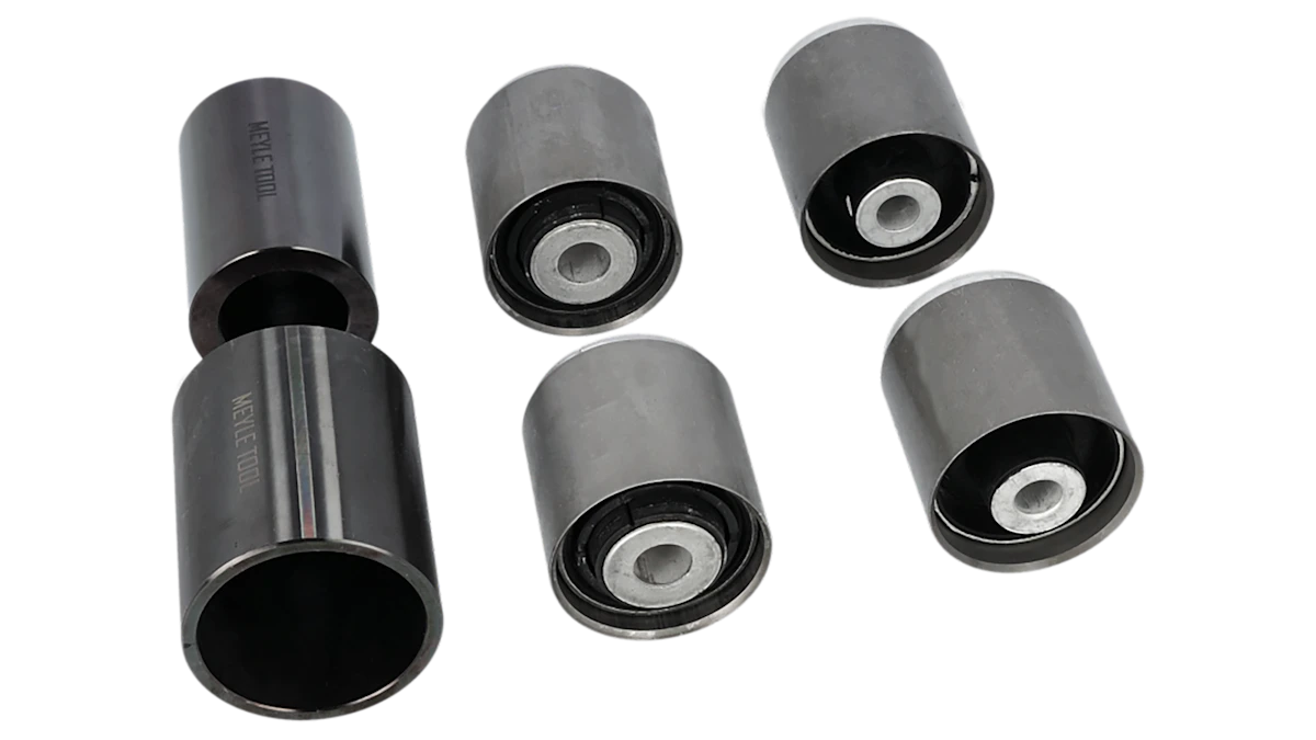 Photo of MEYLE slotted bushes.

