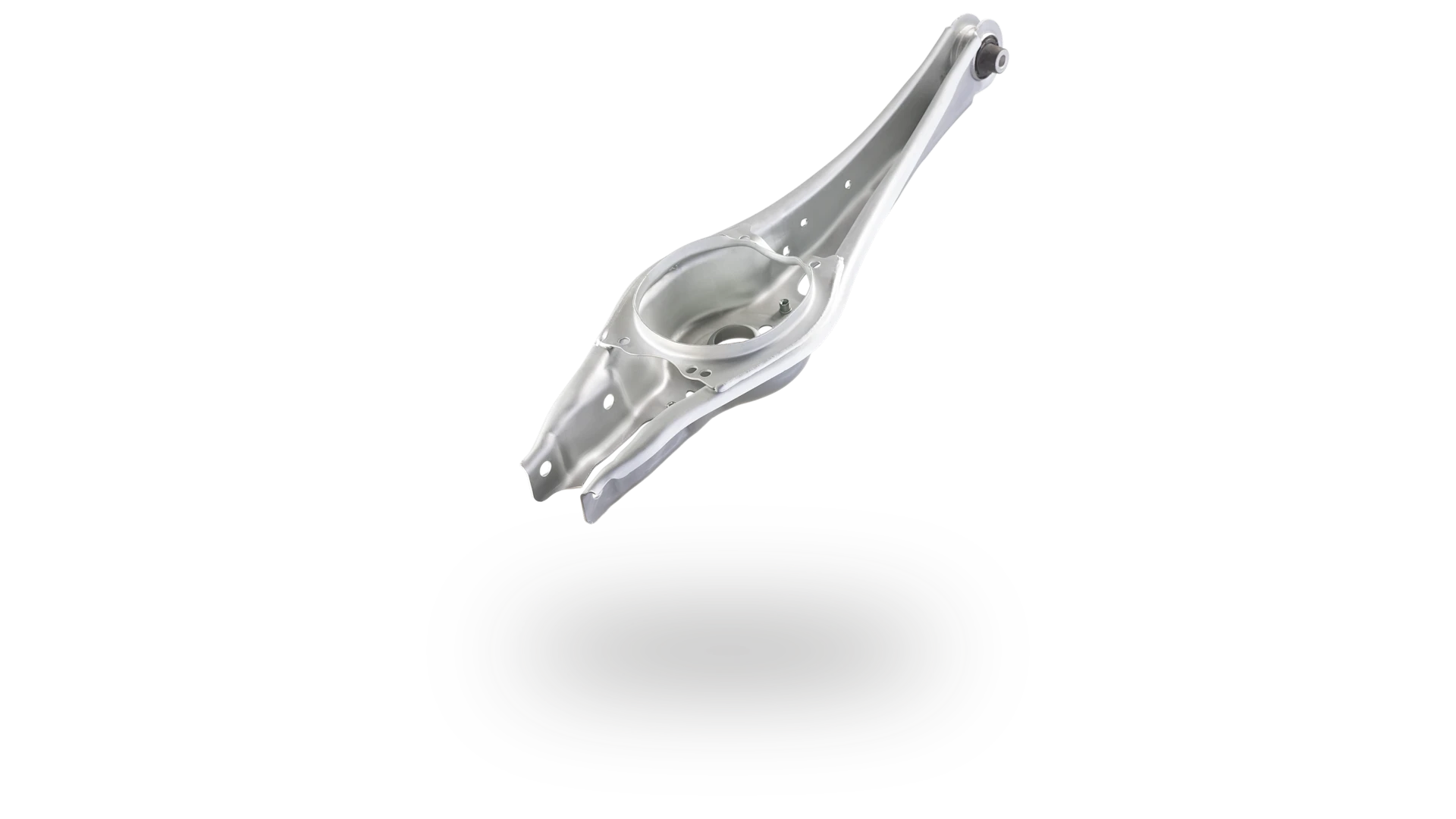 Photo of a MEYLE HD rear axle control arm for vehicles on the Volkswagen MQB platform.