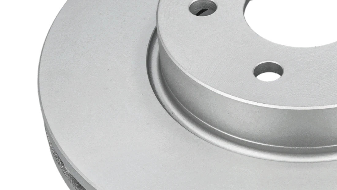 A section of a MEYLE brake disc.