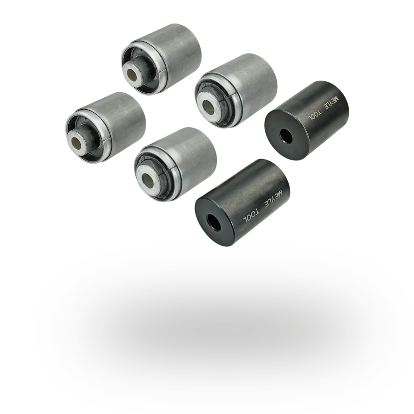 Photo of a MEYLE HD slotted bush kit.