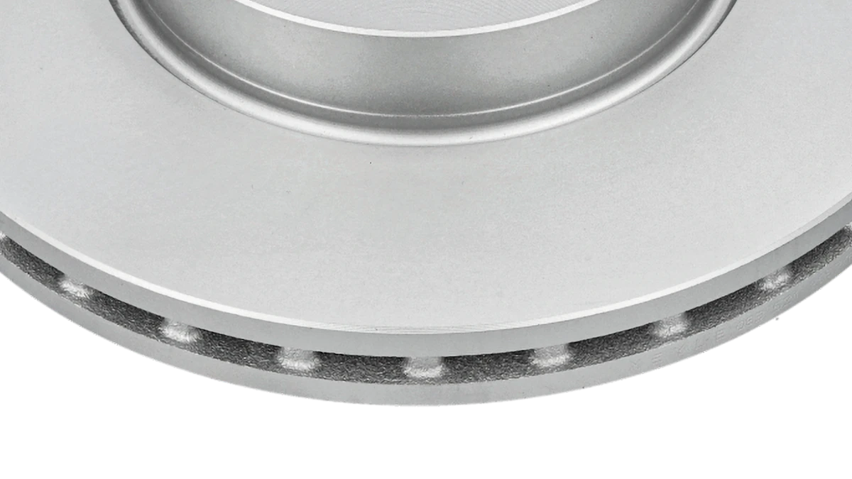 A section of a MEYLE brake disc.