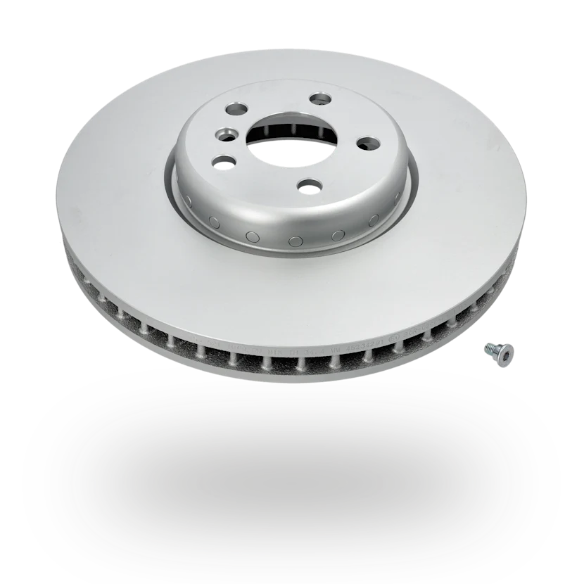 Photo of the MEYLE two-piece brake disk.