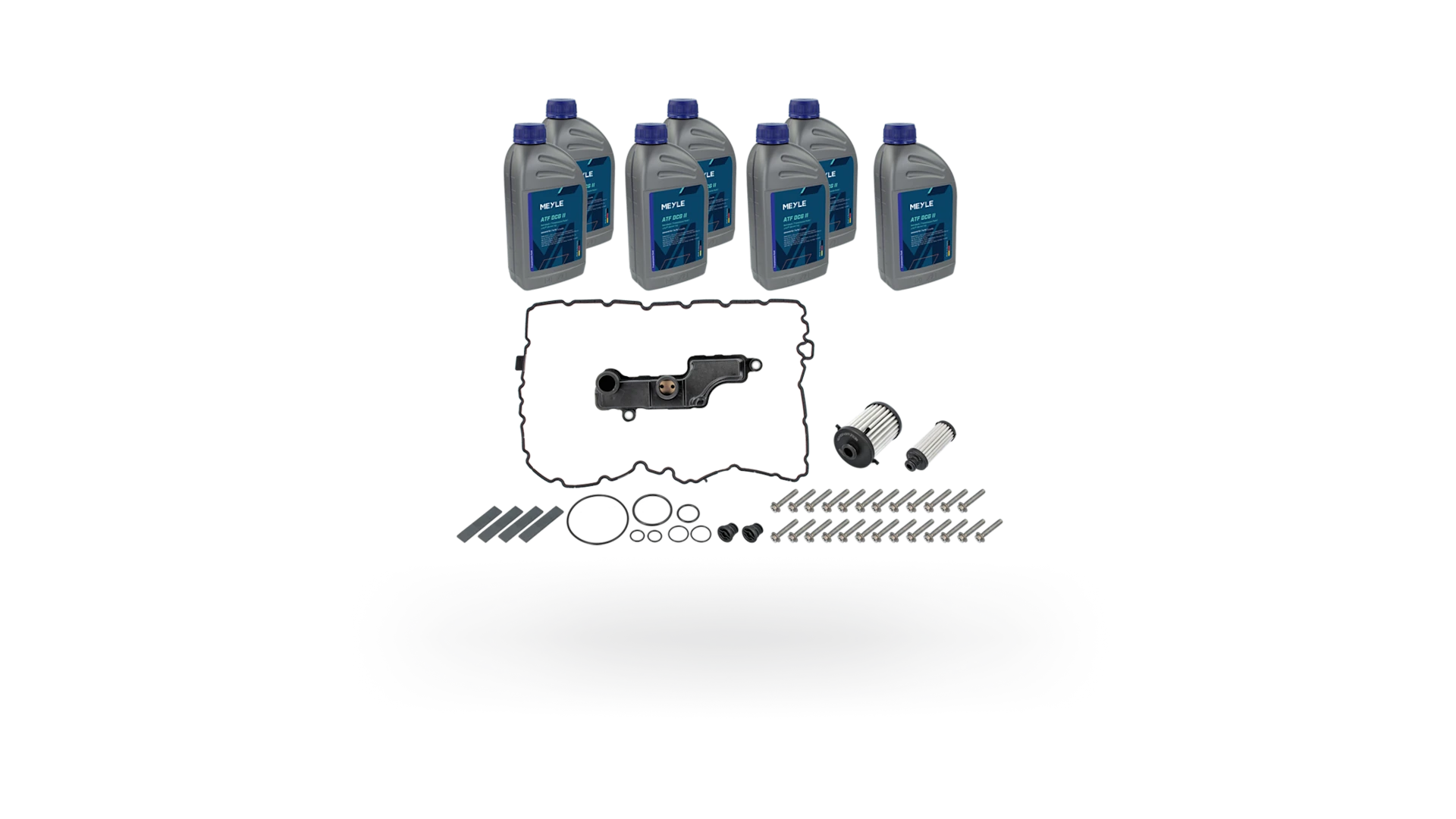 Photo of a MEYLE kit containing many components.