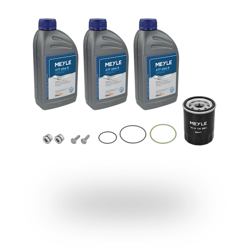 Photo of the MEYLE oil change kit for Tesla.