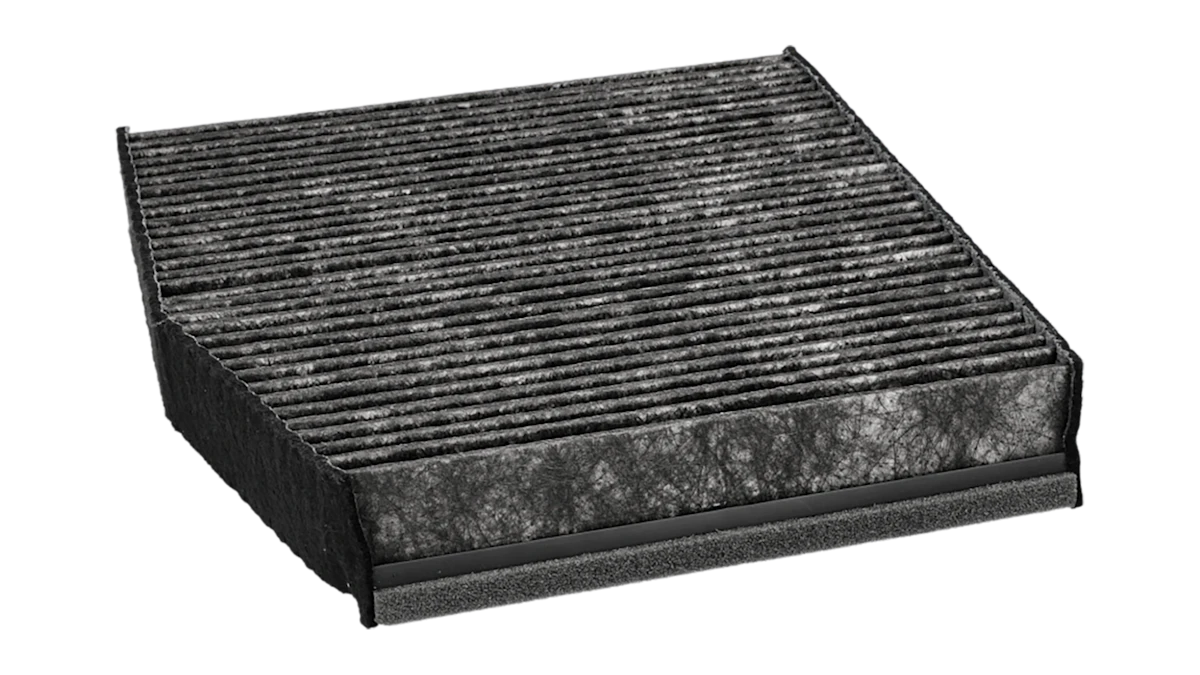 Close up of a MEYLE cabin air filter.