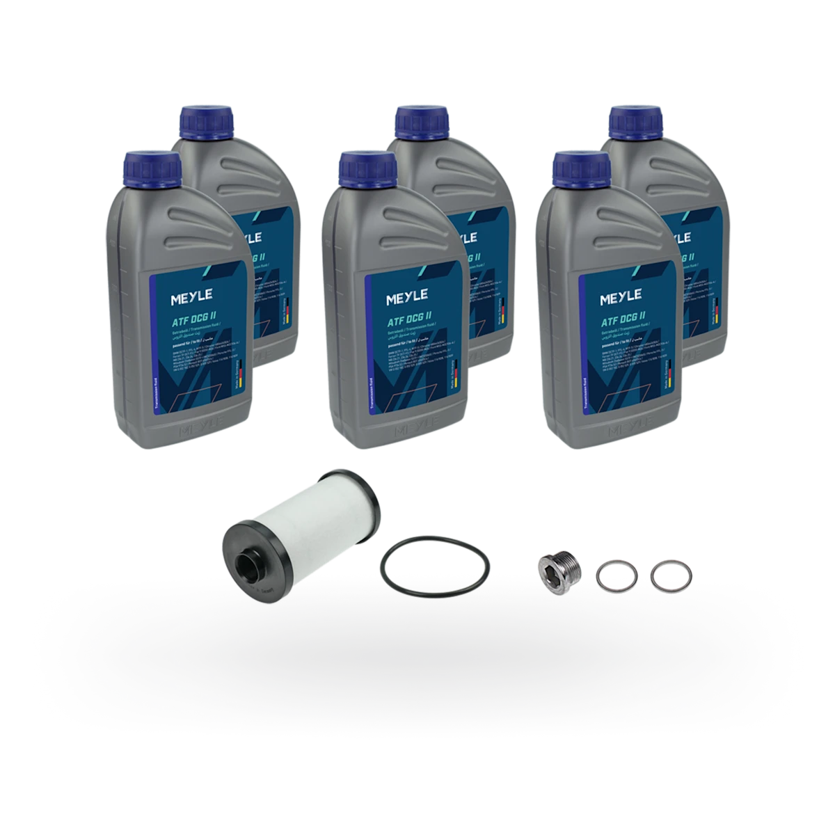 Photo of a MEYLE oil change kit for automatic transmissions.
