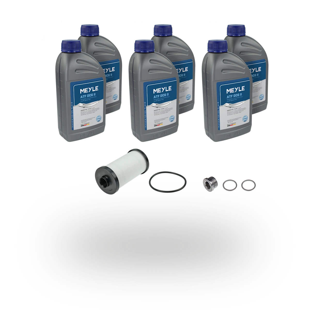 Photo of a MEYLE oil change kit for automatic transmissions.