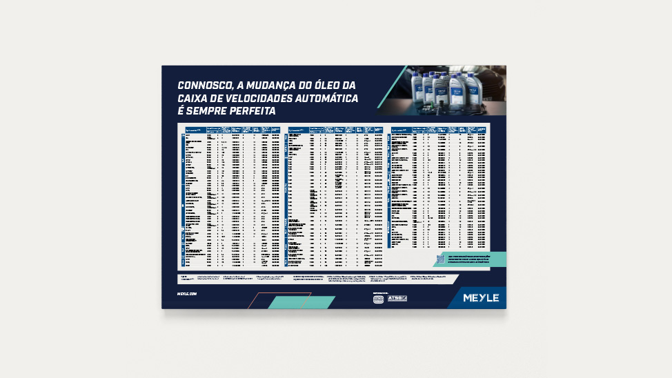 Illustration from the MEYLE poster for the installation of oil change kits.